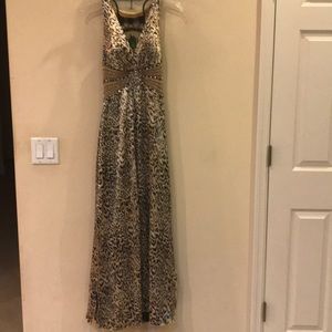 Scala Leopard Print  Formal Gown  Size 8